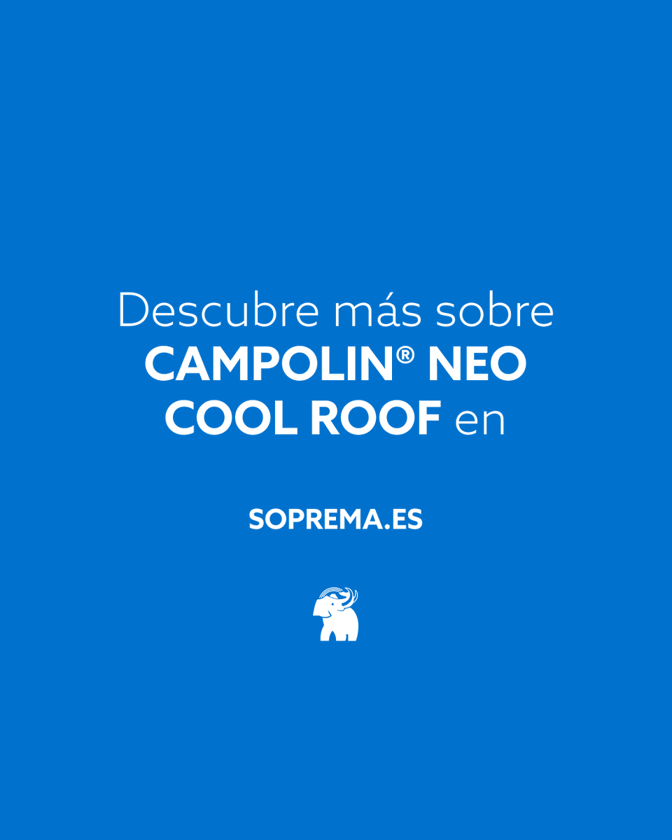 ☀️ Nueva capa reflectante Campolin® Neo #CoolRoof
🔹 RSI 116 → Reduce hasta 4 °C la temperatura interior
🔹 Compatible con BREEAM, LEED y VERDE
🔹 Impermeabilización sin disolventes
🧱 Obra nueva o rehabilitación

Más info: bit.ly/campolin-neo-c…

#SOPREMAIberia #CampolinNeo