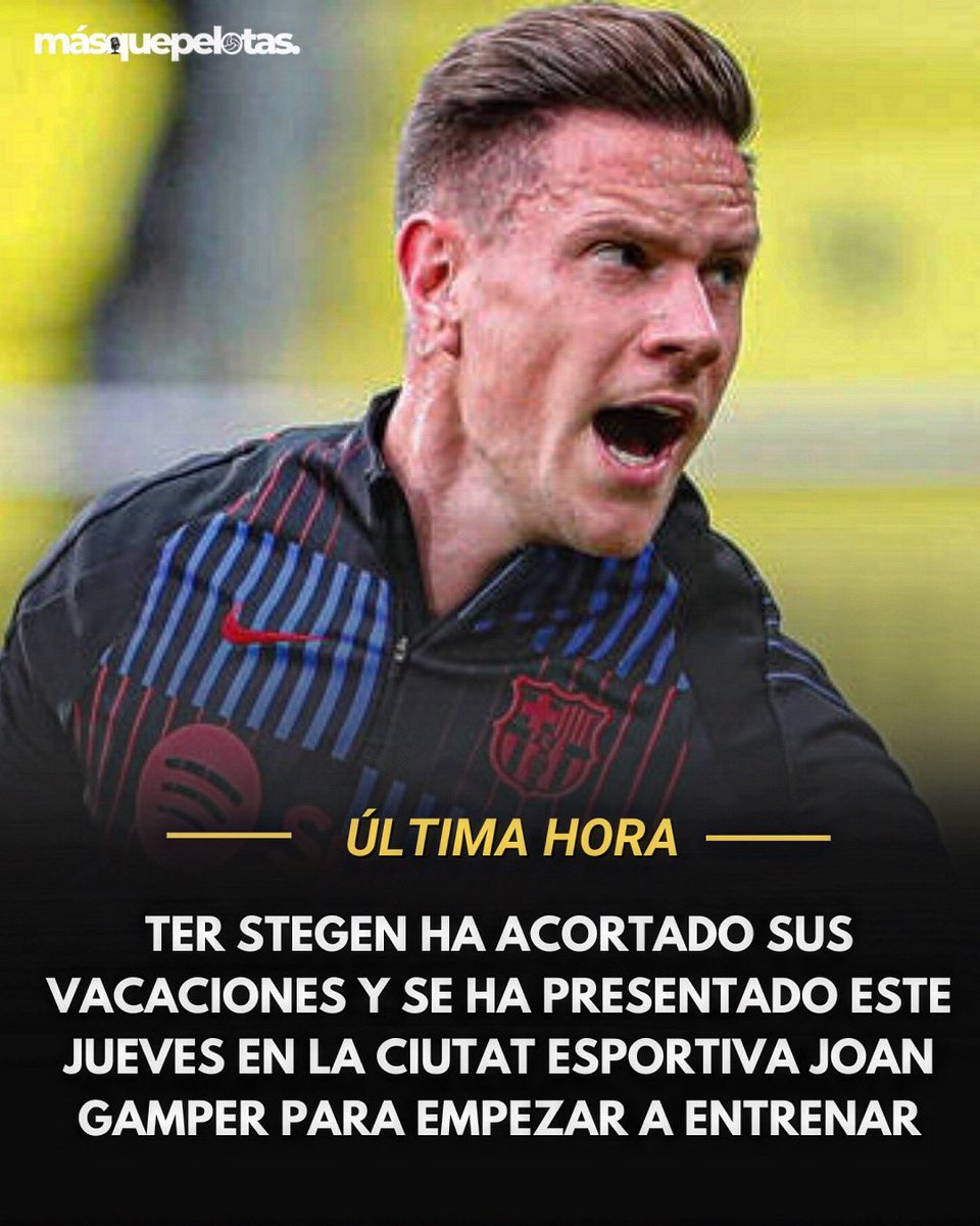 💪🏻 Después de que Joan García lleve 3 días ejercitándose, Ter Stegen se ha sumado a la causa.

Veremos cuánto tarda en producirse la conversación con Hansi Flick.