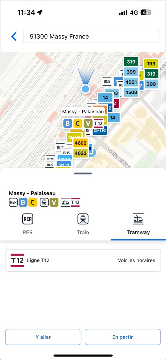Déjà signalé mais trjs rien <a href="/IDFmobilites/">IDF Mobilités</a> … Franchement vu le service offert par <a href="/T12_IDFM/">Tram T12</a> qui est pitoyable on est pas aidé c’est honteux. Aucun temps réel sur votre appli ! On découvre combien de temps on va attendre une fois arrivé en station (spoil: là j’attends 30mn 🤡)
