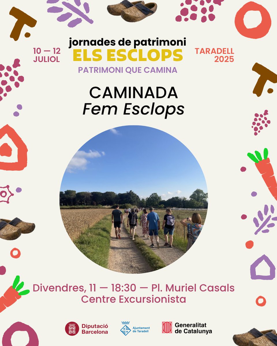 Després de l'inici d'aquesta tarda, demà més activitats de les Jornades  de #Patrimoni de #Taradell. Amb art mural, caminada, el sometent més  valent, tapes i...