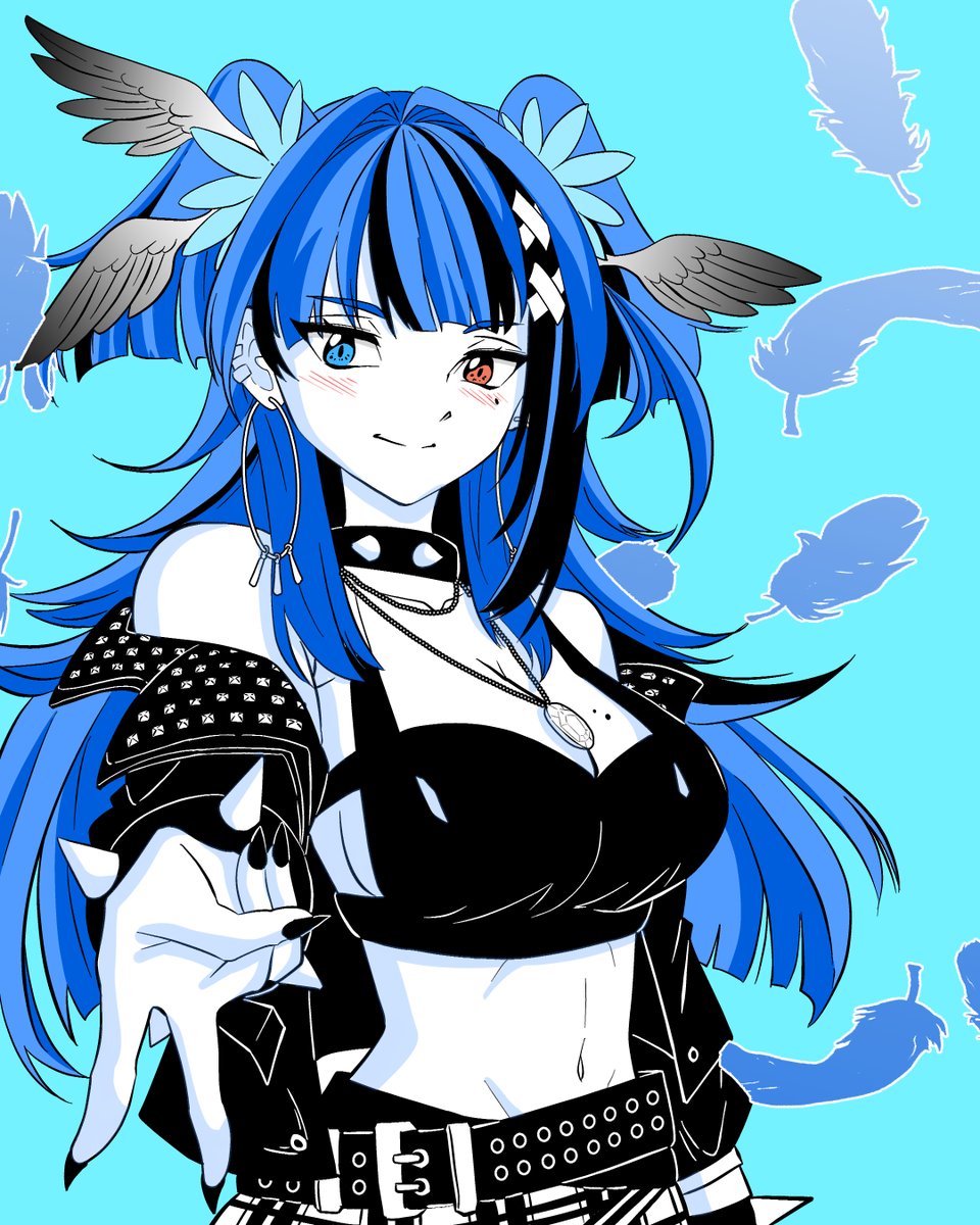 Al_hak's tweet image. Done a simple fanart drawing of @IsaaCorva , enjoy!
#VGen 
#Vtuber
#illustration 
#fanart