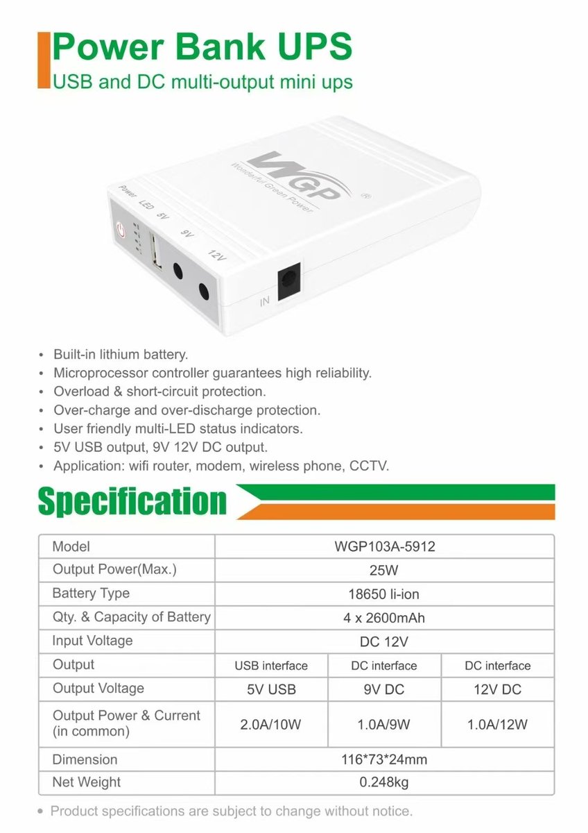 Best seller WGP103A mini ups