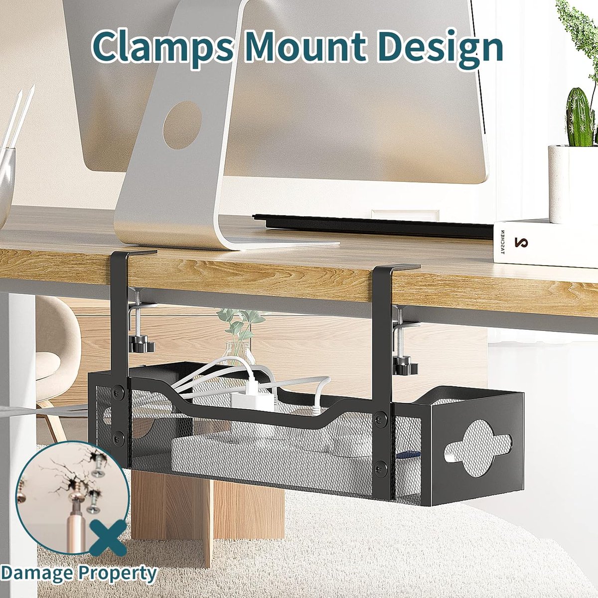 AmiinMose's tweet photo. Tidy Your Workspace! 🧩 No-Drill Under Desk Cable Management Tray – Clamp Mount Metal Mesh Organizer for Home Office &amp; Standing Desks 💻🔌 #CableManagement #DeskSetup #HomeOffice #WorkspaceHacks
🛒Order Now:  https://t.co/yGZiyiy9Go https://t.co/c6fRFa6Mqd