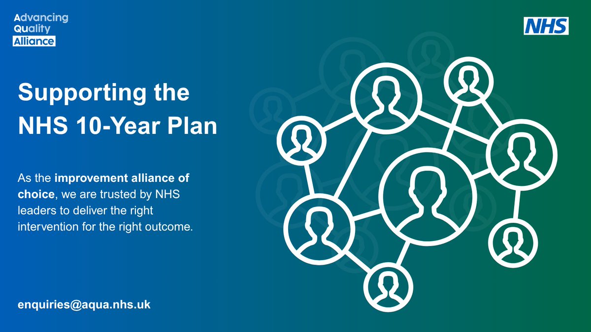 Advancing Quality Alliance (Aqua) (@aqua_nhs) on Twitter photo 💡With 15+ years of proven impact, we’re here to support your NHS 10-Year Plan journey.
We work alongside your teams, build on your strengths, and bring trusted partners when it counts. Collaboration, trust, and lasting improvement—that’s what we do.
💬enquiries@aqua.nhs.uk 💡With 15+ years of proven impact, we’re here to support your NHS 10-Year Plan journey.
We work alongside your teams, build on your strengths, and bring trusted partners when it counts. Collaboration, trust, and lasting improvement—that’s what we do.
💬enquiries@aqua.nhs.uk