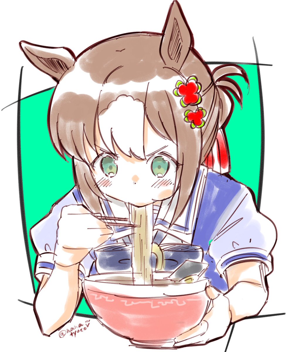 ファインモーション(ウマ娘) 「しごおわ〜」|なまちょこ／ウマ娘5th土曜日のイラスト