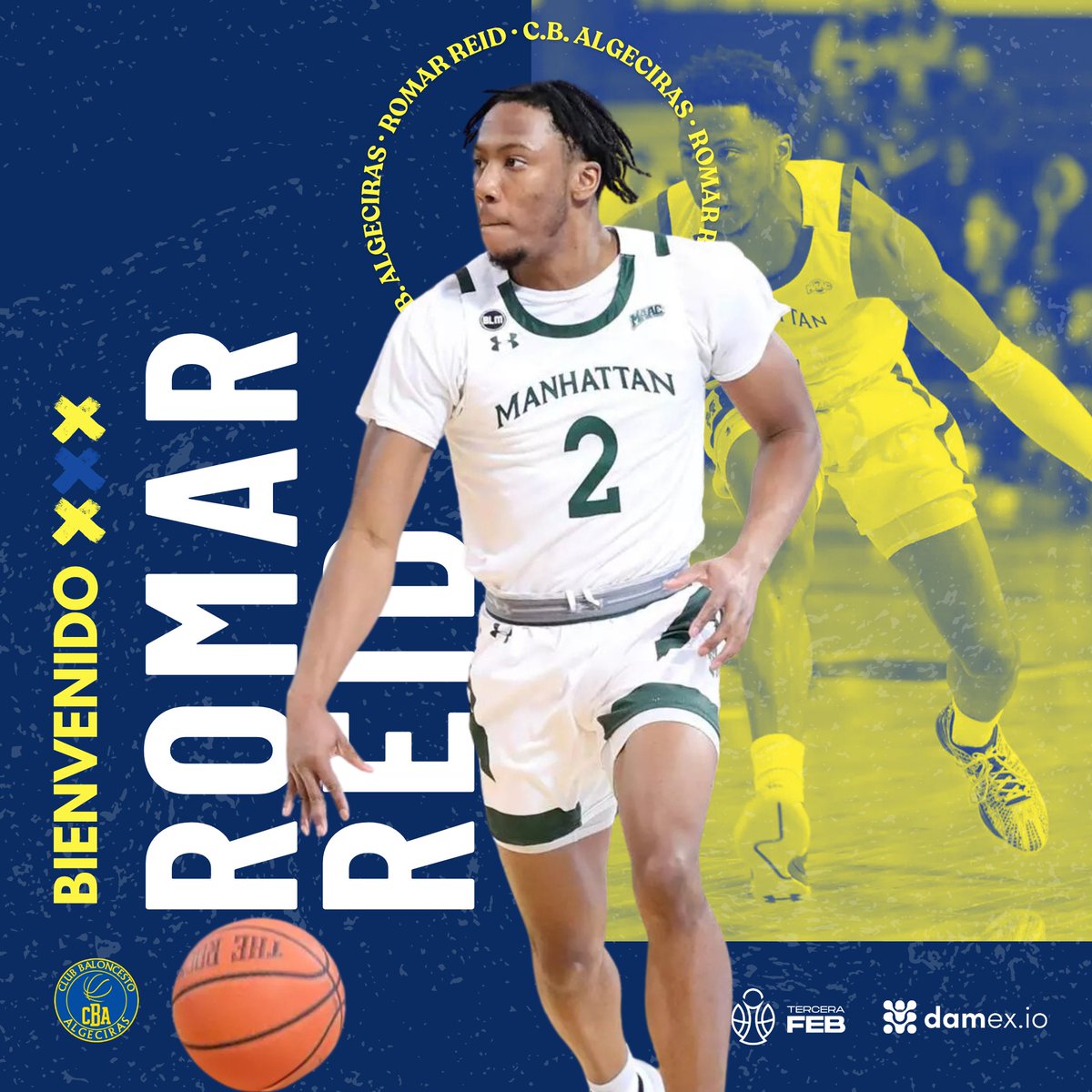 ✅ | Club Baloncesto Algeciras se hace con los servicios del escolta Romar Reid.

👉 El jamaicano mide 187 centímetros, tiene 24 años y llega procedente de Santfeliuenc donde ha disputado siete encuentros con una media de 6 puntos y 2 rebotes en dieciséis minutos en pista.