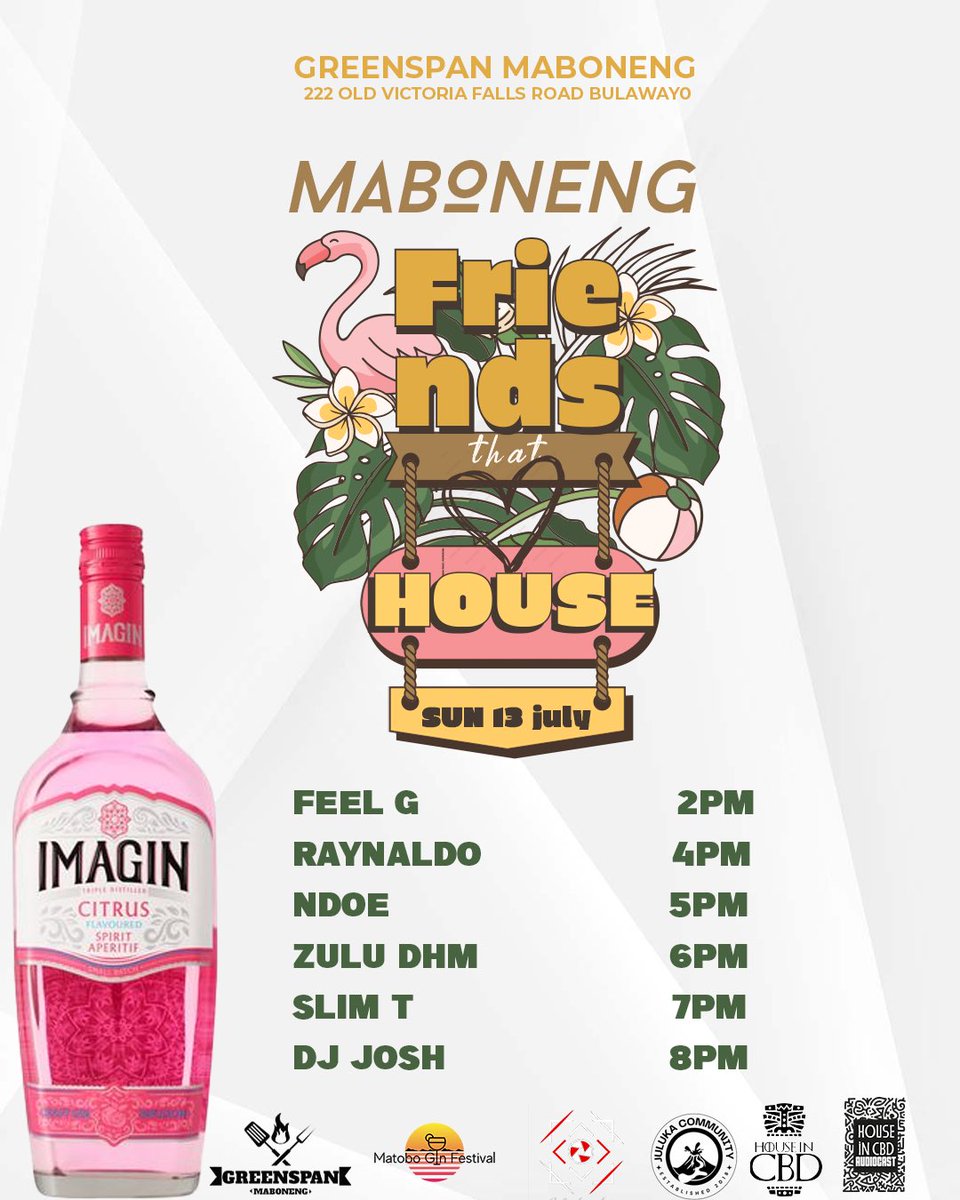 Who’s ready for some Sunday house music? 🙋‍♀️ 

Friends That House at Greenspan Maboneng on July 13th is the place to be. 

Tag your friends you’re bringing!

#GreenspanMaboneng #FriendsThatHouse #UpcomingEvent #Bulawayo