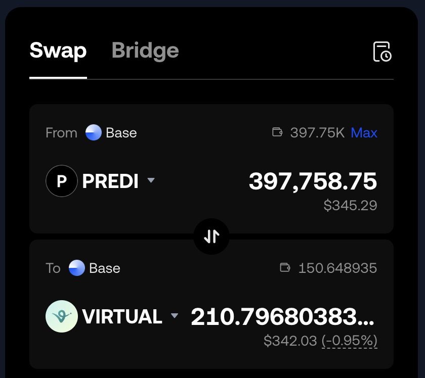 Phoenix ๐ฆโ๐ฅ (@_cryptophoenix_) on Twitter photo GM Virgens ๐ฆ๐ฅ
Since it was quite calm in <a href="/virtuals_io/">Virtuals Protocol</a> land recently and <a href="/VaderResearch/">Vader ๐งข</a> is busy renting out airbnbs anyways.
I decided quite spontaneously for some reason yesterday to pledge 50k points into Predi and see what happens.
was able to pledge 45V and looked quite GM Virgens ๐ฆ๐ฅ
Since it was quite calm in <a href="/virtuals_io/">Virtuals Protocol</a> land recently and <a href="/VaderResearch/">Vader ๐งข</a> is busy renting out airbnbs anyways.
I decided quite spontaneously for some reason yesterday to pledge 50k points into Predi and see what happens.
was able to pledge 45V and looked quite
