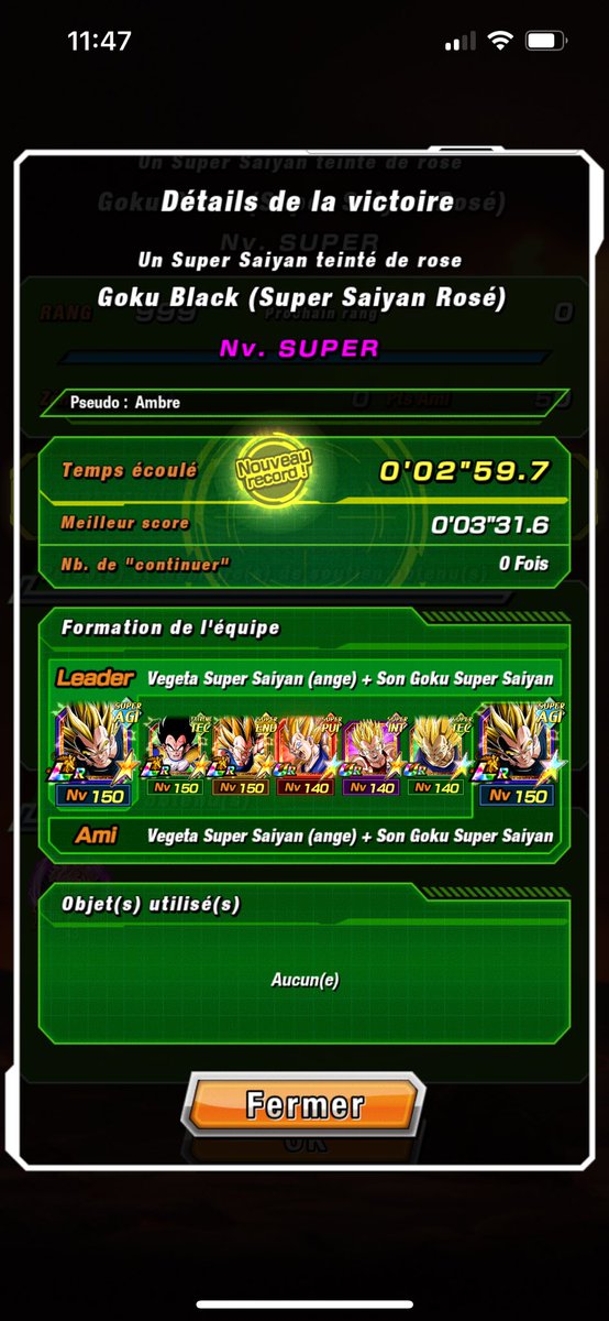 Ma team pour le super ztur de Rosé agi ! ✨ #DokkanBattle

Missions : 
• 4 persos Lien parental
• 3 persos ayant effectué l'éveil Z-suprême
• 5'10mn max