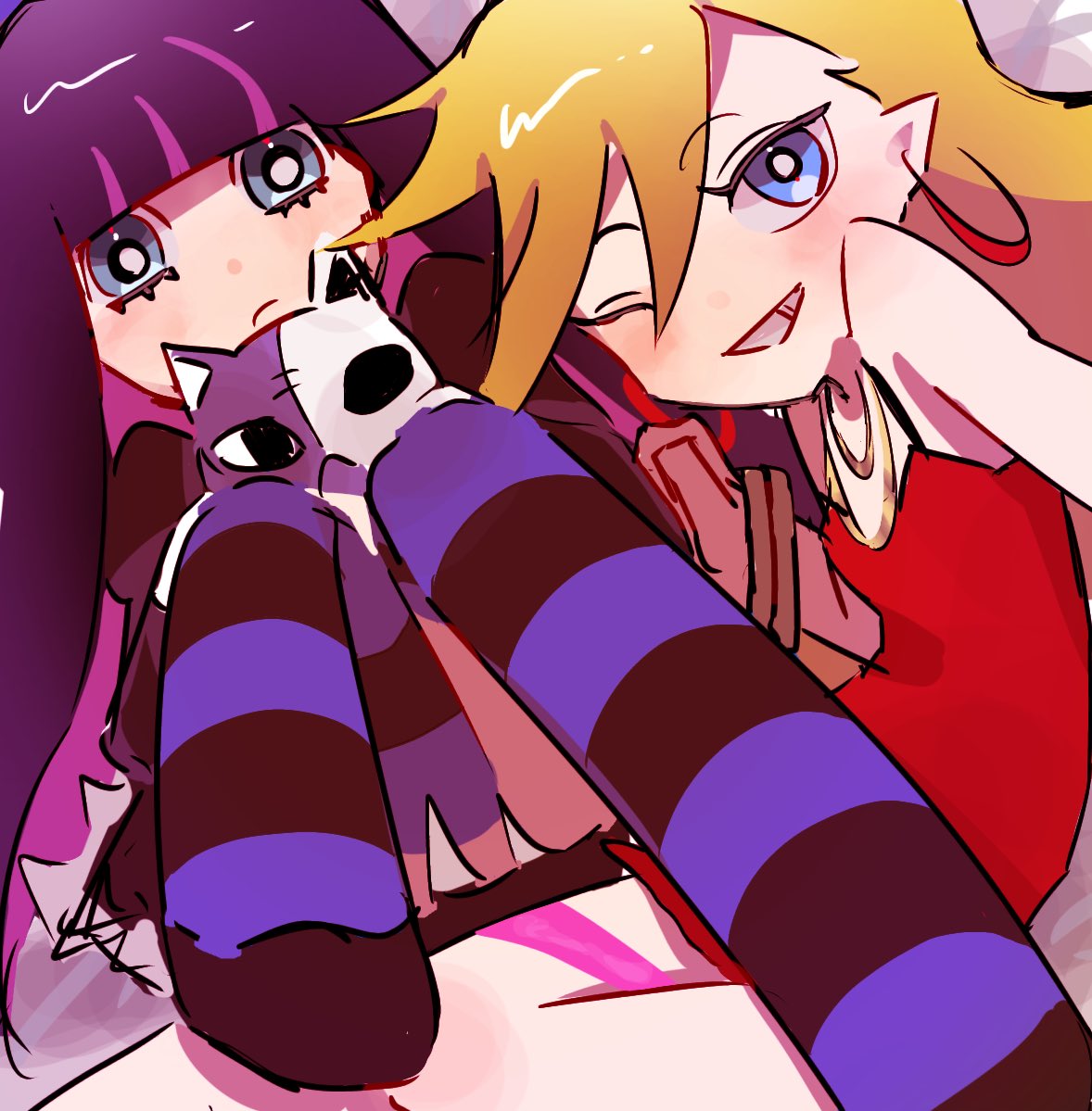 papipupekosan's tweet image. パンスト2期ありがとう。4年前の絵しかねぇわ