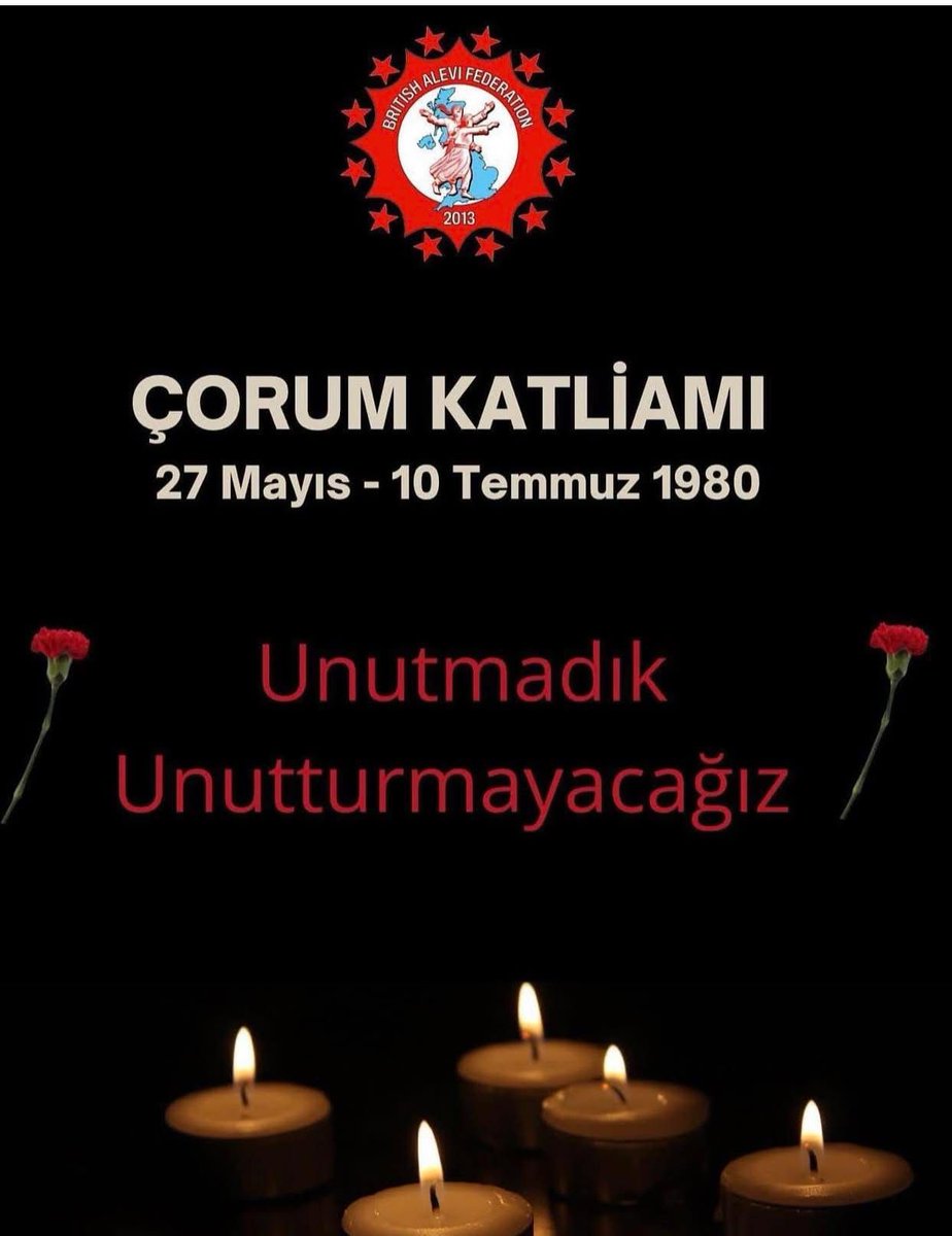 1980’de Çorum’da Aleviler planlı bir devlet saldırısıyla hedef alındı. Evler işaretlendi, insanlar diri diri yakıldı, çocuklar katledildi. Bu bir katliamdı. Ve bu katliamın arkasında sadece faşist çeteler değil, onları koruyan devlet aklı vardı. Biz Çorum’u unutmuyoruz.