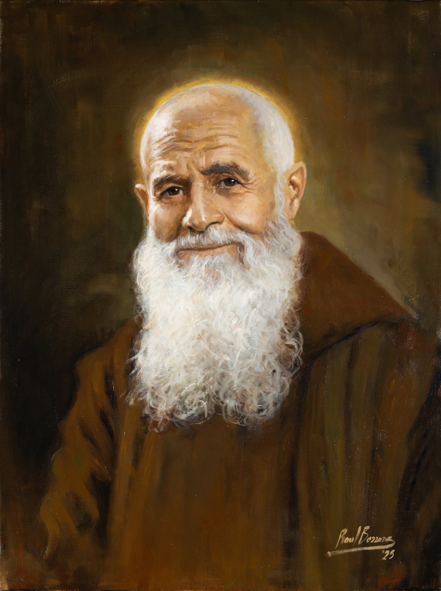 Raul_Berzosa's tweet image. Nueva obra: "Beato Fray Leopoldo".
Óleo sobre lienzo, 54 x 73 cm.
Retrato del Beato Fray Leopoldo de Alpandeire, realizado para la Parroquia de la Divina Pastora y Santa Teresa, en Málaga.