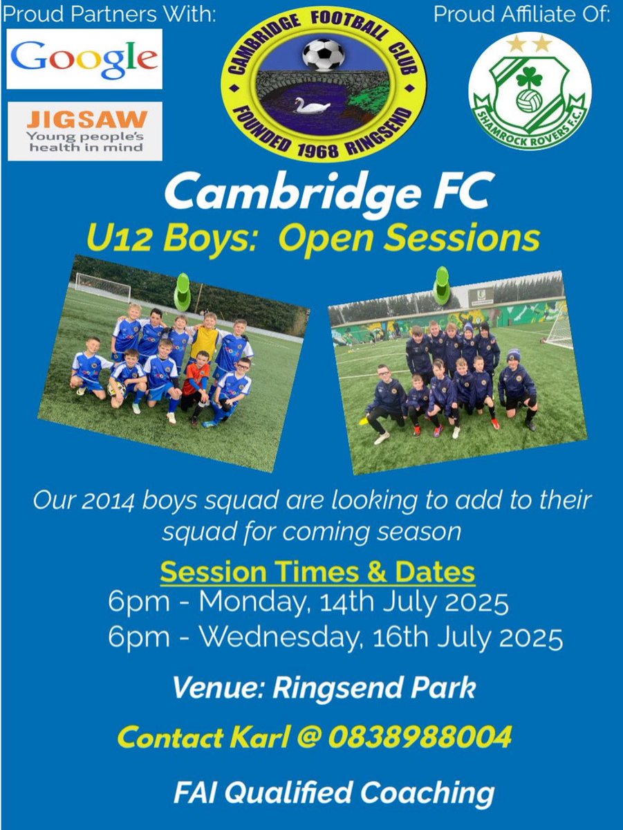 U12 Open Session ⚽️🔵