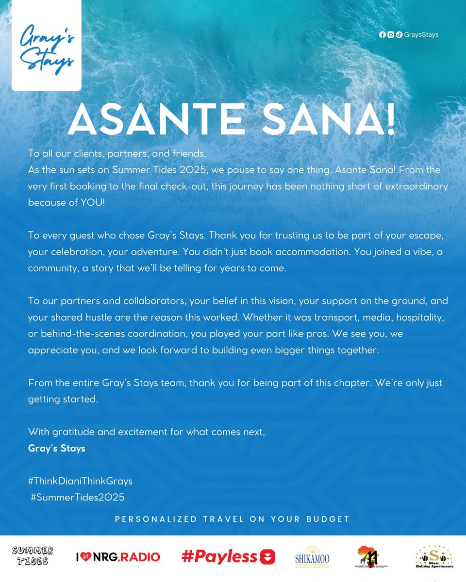 Thank you!!

#thinkdianithinkgraysstays
#staywithgrays