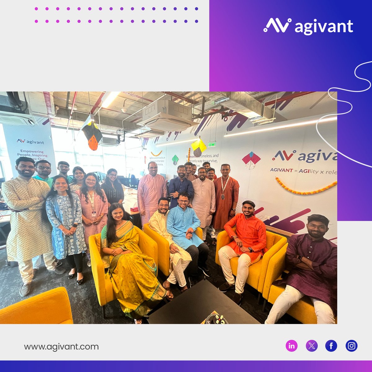 We're happy to be celebrating two incredible years at our Agivant Pune center! It's been an amazing journey of growth, innovation, and teamwork. Here's to many more years of building the future together!

#Agivant #Pune #Anniversary #SoftwareServices