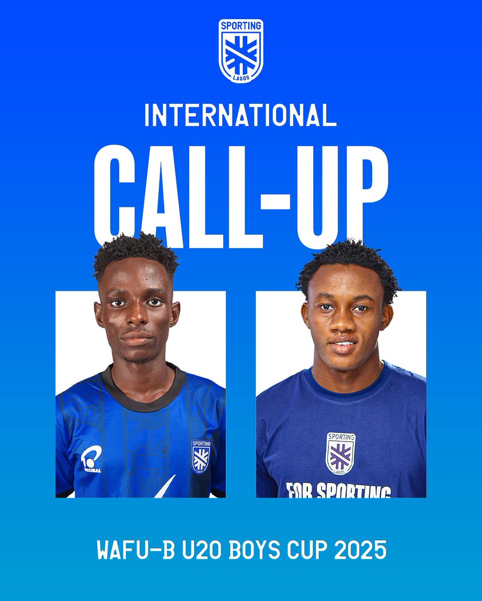 Congratulations to Ebenezer and Odinaka on their well-deserved call-up to the Flying Eagles squad for the WAFU B U-20 tournament! 🏆 

Wishing them the best of luck as they take on hosts Ghana in today’s match.

 #SLFC