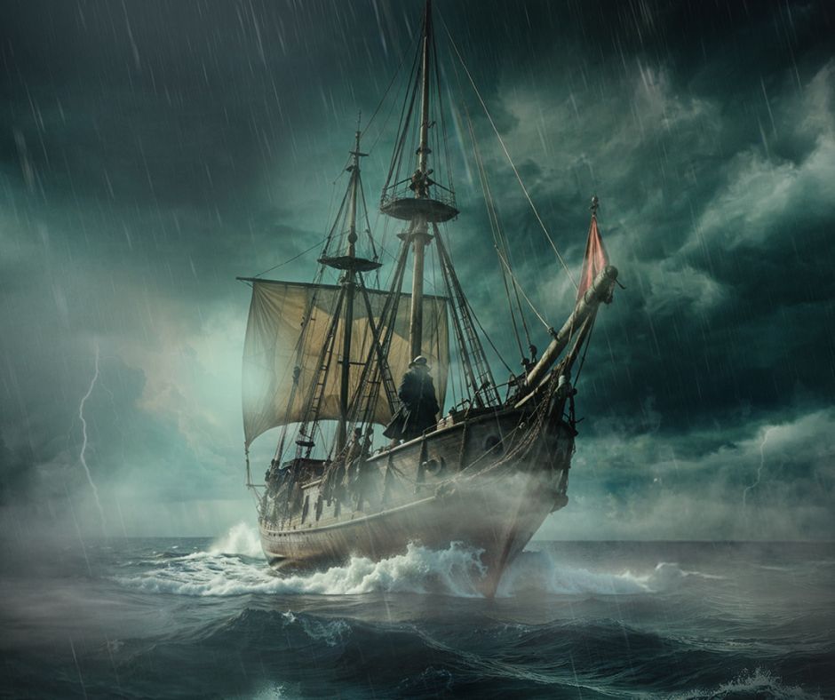 WelshNatOpera's tweet image. Did you know? 🌊
In July 1839, Wagner fled Riga and endured a fierce storm crossing the Baltic and North Seas. It was this turbulent voyage that deeply shaped the vision behind the Flying Dutchman.