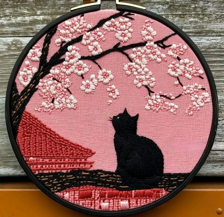 CreationIr34602's tweet image. Black cat 🐈‍⬛💗

#collected #handembroidery
#handembroiderydesigns
#punchneedleembroidery
#embroideryart
#embroiderybyhand
#basicembroiderystitches