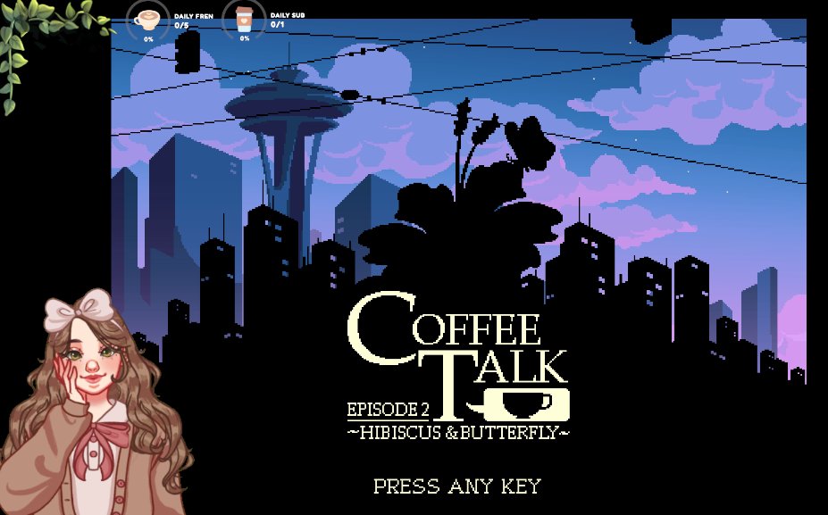 elyse ๐ฟ (@comfy_fern) on Twitter photo Second night of <a href="/coffeetalk_game/">Coffee Talk Tokyo โ๐ COMING SOON</a> episode 2, I hope we see Daddy Gala again ๐โ๏ธ
Live now on Twitch! twitch.tv/comfyfern
#twitch #TwitchStreamers #coffeetalk #indiegames Second night of <a href="/coffeetalk_game/">Coffee Talk Tokyo โ๐ COMING SOON</a> episode 2, I hope we see Daddy Gala again ๐โ๏ธ
Live now on Twitch! twitch.tv/comfyfern
#twitch #TwitchStreamers #coffeetalk #indiegames