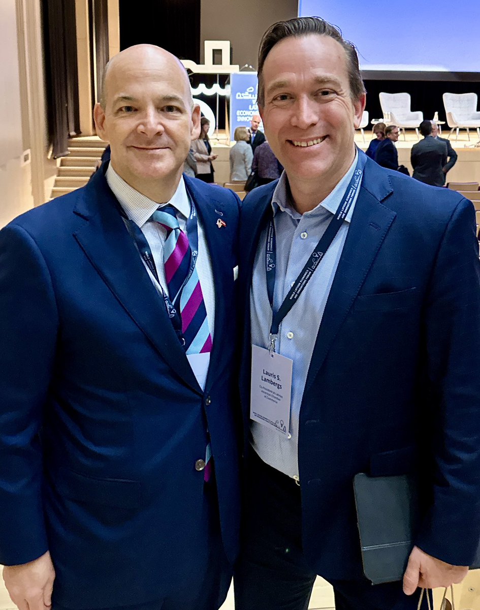 USEmbassyRiga's tweet image. Ambassador Robinson joined Latvian officials, entrepreneurs, and diaspora members at the 2025 World Latvian Economics and Innovations Forum.
Now in its second decade, the Forum brings together leaders and innovators from around the world to exchange ideas and spark new ventures.…