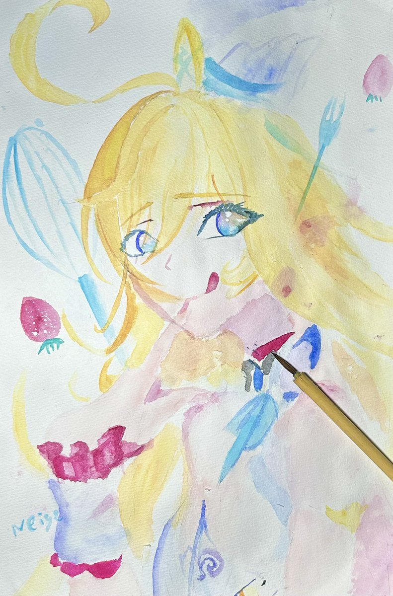 caffeinekure's tweet photo. エスコフィエちゃん描きました https://t.co/3M46VNpMRh