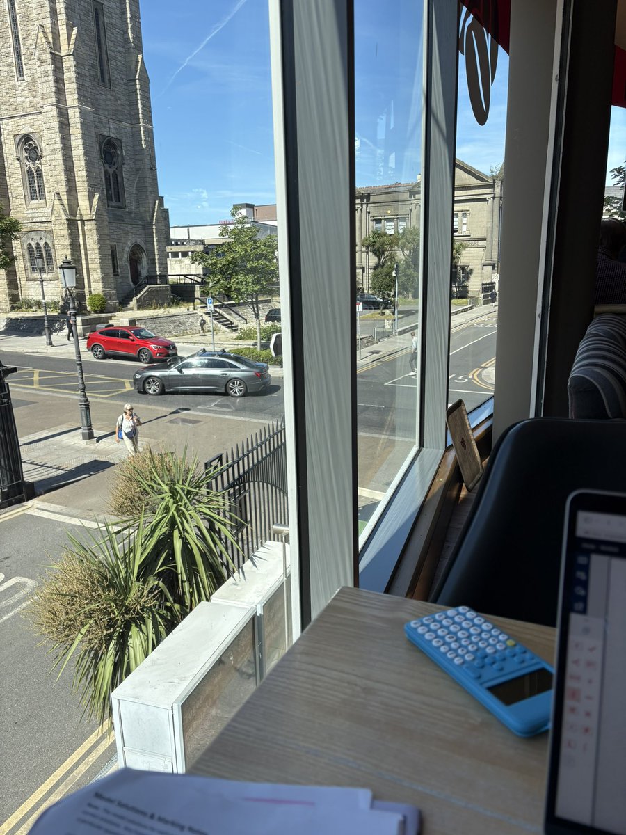 doogarry's tweet image. Back at my usual spot for working. #MyDunLaoghaire is looking well today.