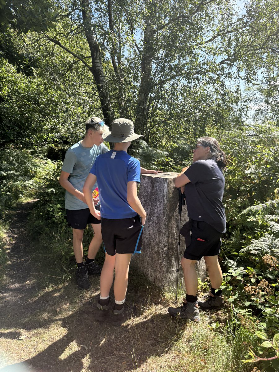 Appreciating the view and a geographical trig point education!