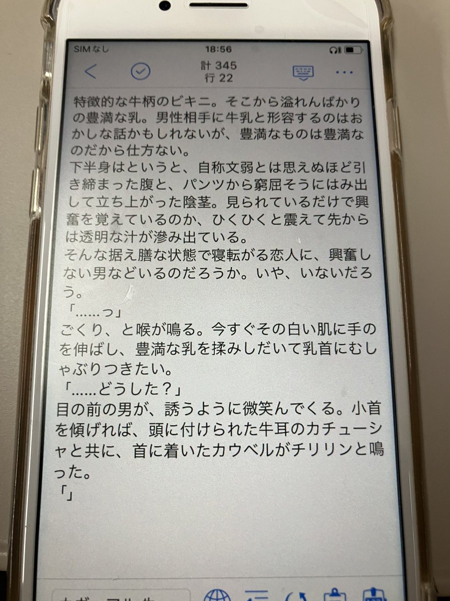 これは牛ビキニおせっせカヴェアルの導入部分🏛️🌱
※サブ機で書いてるのをとりあえずスマホ画面直撮りしたからとても読みにくい