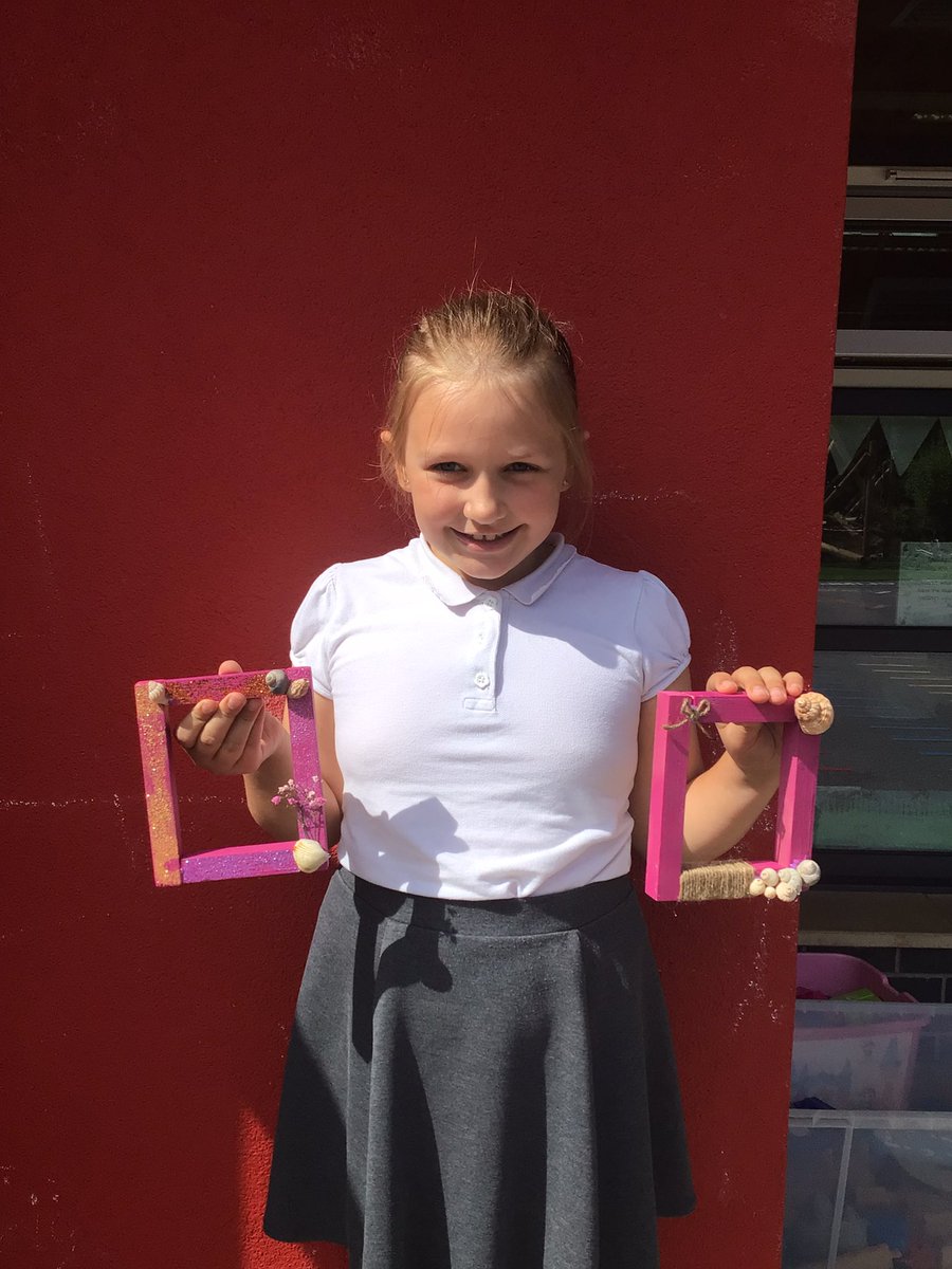 The children have been busy making bracelets and key chains for the Summer Fair this afternoon, but this superstar went above and beyond and made some exceptional picture frames at home and has brought them in to sell! Make sure you visit Year 2 today before we sell out!