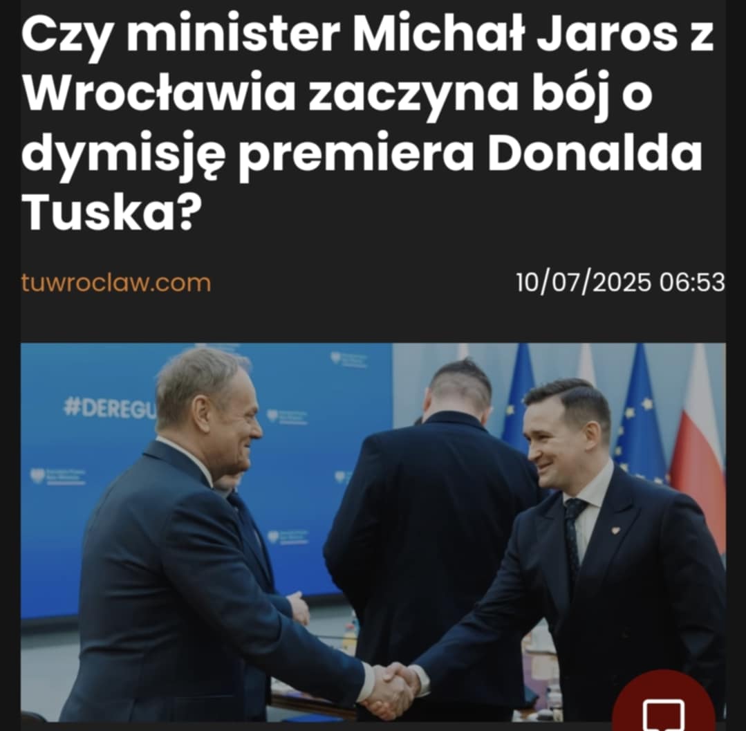 ‼️ Dzialaniom kontrtuskowym wiceministra <a href="/JarosMichal/">Michał Jaros</a> zainteresowali się wysoce postawienie politycy PO w Warszawie. Temat rozwojowy. Nie będą to ponoć nudne wakacje.