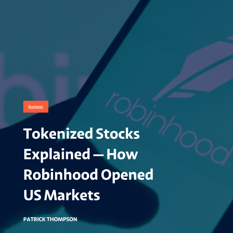 RealCoinGeek's tweet photo. Robinhood is bringing tokenized stocks to its EU customers—powered by a new Layer 2 blockchain on Arbitrum.
Could this reshape how European investors access and trade equities?
https://t.co/khHPFKbcbm
#Tokenization #BlockchainInFinance #Robinhood #DigitalAssets #Arbitrum
