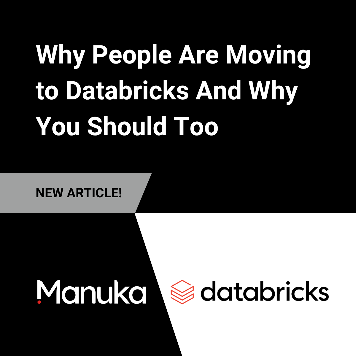 Manuka_HQ's tweet photo. Why are so many organisations choosing Databricks?

Discover the key benefits driving the switch and how it’s transforming data strategies in our latest article.

Read more 👉 https://t.co/wIkedAMiB0

#Databricks #DataStrategy #AI #ManukaAI #DigitalTransformation https://t.co/Aoq20U4E91