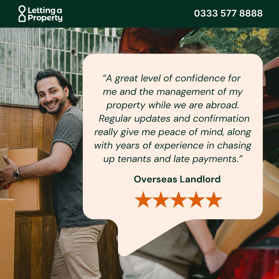 Overseas landlord? Stay in control.
Get peace of mind with updates, rent protection &amp; tenant support – wherever you are.

🌍 bit.ly/3GjTS42
📞 0333 577 8888

#LettingAgent #LandlordSupport #OverseasLandlord #lettingaproperty