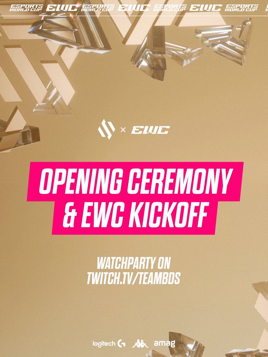 Retrouvez moi en live ce soir chez <a href="/TeamBDS/">Team BDS</a> pour l’ouverture de l’EWC !! En live ici : twitch.tv/teambds