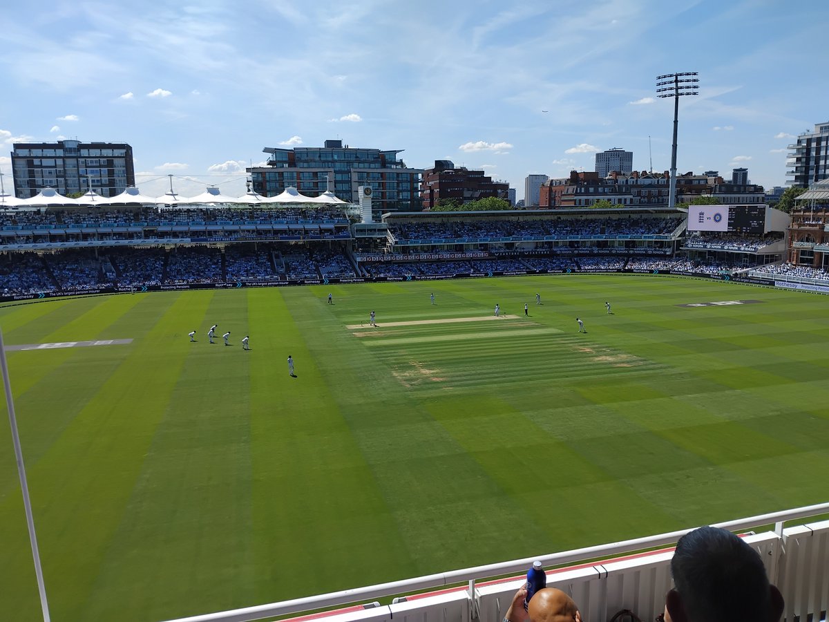 TimBryars's tweet image. First glass of champagne with the first ball of the day... great view @homeofcricket