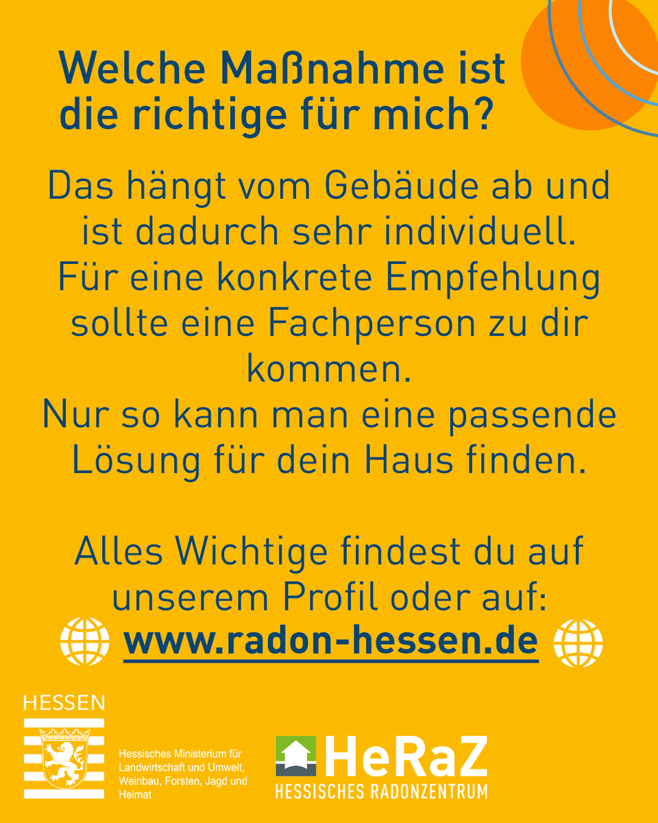 Hessisches Radonzentrum (@radonzentrum) on Twitter photo #Radon ist ein natürlich vorkommendes, radioaktives Gas. Es entsteht in der Erde und kann durch undichte Stellen in Häuser eindringen.
Das Problem? Wenn du es über einen längeren Zeitraum Radon einatmest, kann es zu #Lungenkrebs führen. 🚨 #Radon ist ein natürlich vorkommendes, radioaktives Gas. Es entsteht in der Erde und kann durch undichte Stellen in Häuser eindringen.
Das Problem? Wenn du es über einen längeren Zeitraum Radon einatmest, kann es zu #Lungenkrebs führen. 🚨