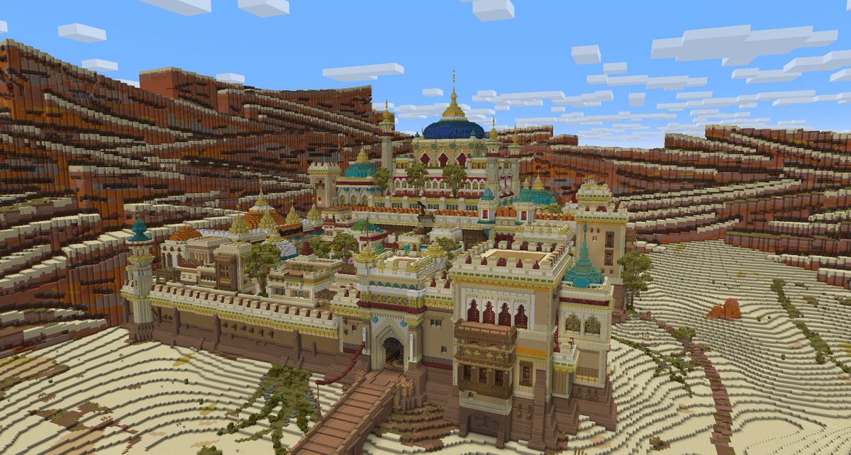 TheRed1337's tweet image. Sandara - Explore a new desert world. ✨ Pyramids, a city, and endless adventures await.
#minecraft建築コミュ #Minecraftbuilds #Minecraft #マイクラ #minecraft建築 #minecraftart