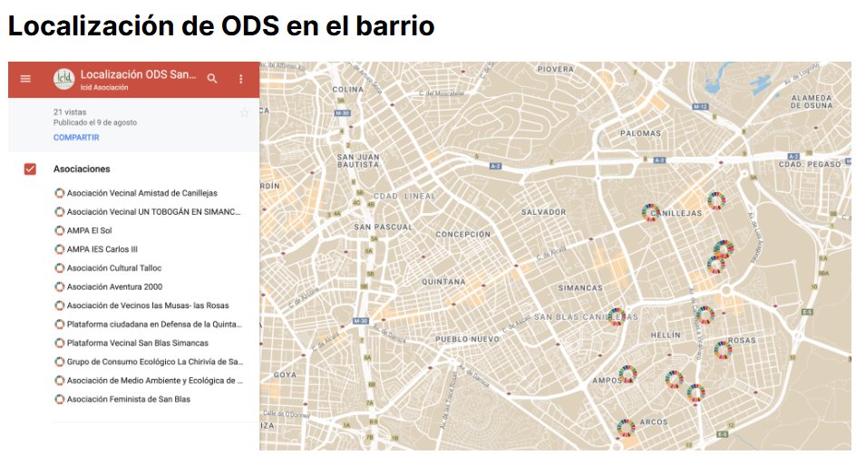 🌍 Los Objetivos de Desarrollo Sostenible están más cerca de lo que crees.

📍 Hemos identificado numerosas iniciativas locales 🏘️en #SanBlasCanillejas que contribuyen a los #OSD globales y puedes conocer en el microsite 
barriosyods.org

#TransformarElBarrio #Agenda2030