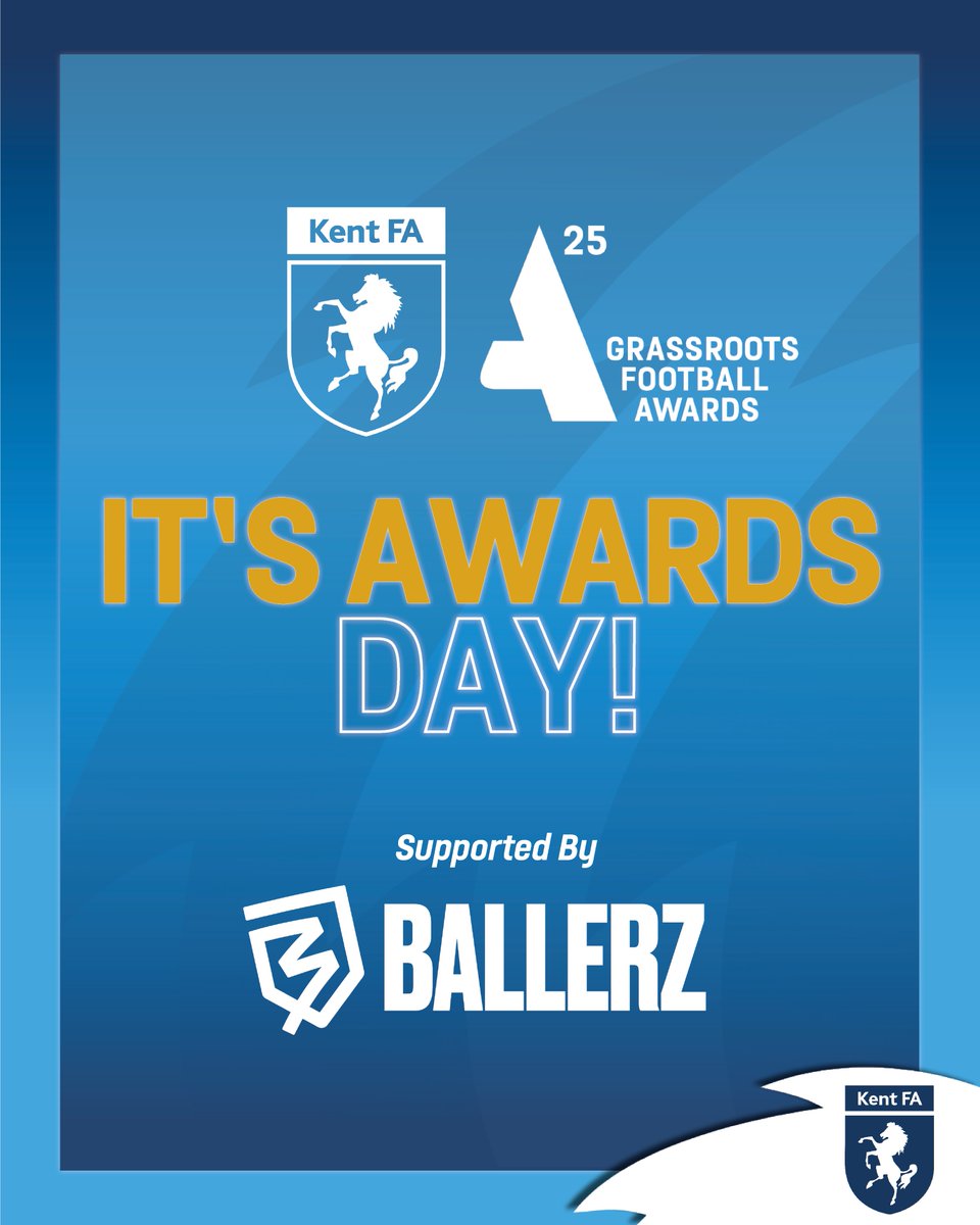 KentFA's tweet image. It’s Kent FA Grassroots Workforce Awards day, sponsored by Ballerz! 🎉
Hosted at the Village Hotel Maidstone, we can’t wait to welcome and celebrate the incredible individuals who are the beating hearts of grassroots football across Kent. 🙌
#KentFootball #GrassrootsHeroes…