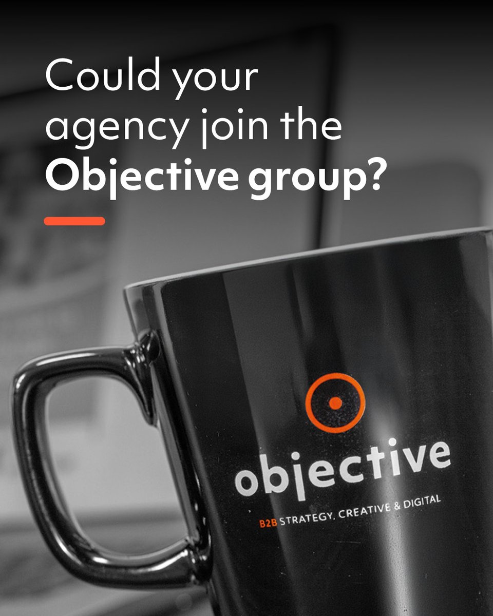 Objective (@objectiveagency) on Twitter photo Could your agency join the Objective group?
We are investing in businesses aligned to our mission and values.
Contact us to explore synergies with our growth strategy.
📞 0114 253 6756
📧 growth@objectivecreative.com
#Acquisition #Opportunity #Growth #Business #Expansion Could your agency join the Objective group?
We are investing in businesses aligned to our mission and values.
Contact us to explore synergies with our growth strategy.
📞 0114 253 6756
📧 growth@objectivecreative.com
#Acquisition #Opportunity #Growth #Business #Expansion