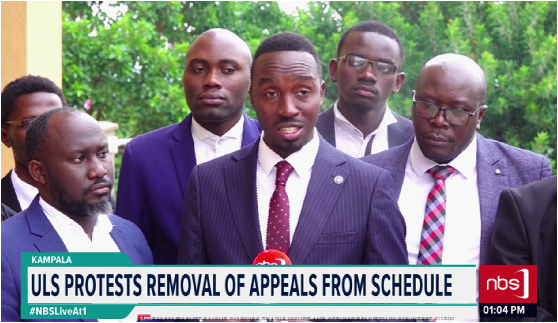 NBS Television (@nbstv) on Twitter photo .<a href="/ug_lawsociety/">Uganda Law Society</a> has criticized the Judiciary for abruptly removing four of its appeals from the hearing schedule set for this morning.
<a href="/DanAyebare/">Dan Ayebare</a>
#NBSLiveAt1 #NBSUpdates .<a href="/ug_lawsociety/">Uganda Law Society</a> has criticized the Judiciary for abruptly removing four of its appeals from the hearing schedule set for this morning.
<a href="/DanAyebare/">Dan Ayebare</a>
#NBSLiveAt1 #NBSUpdates