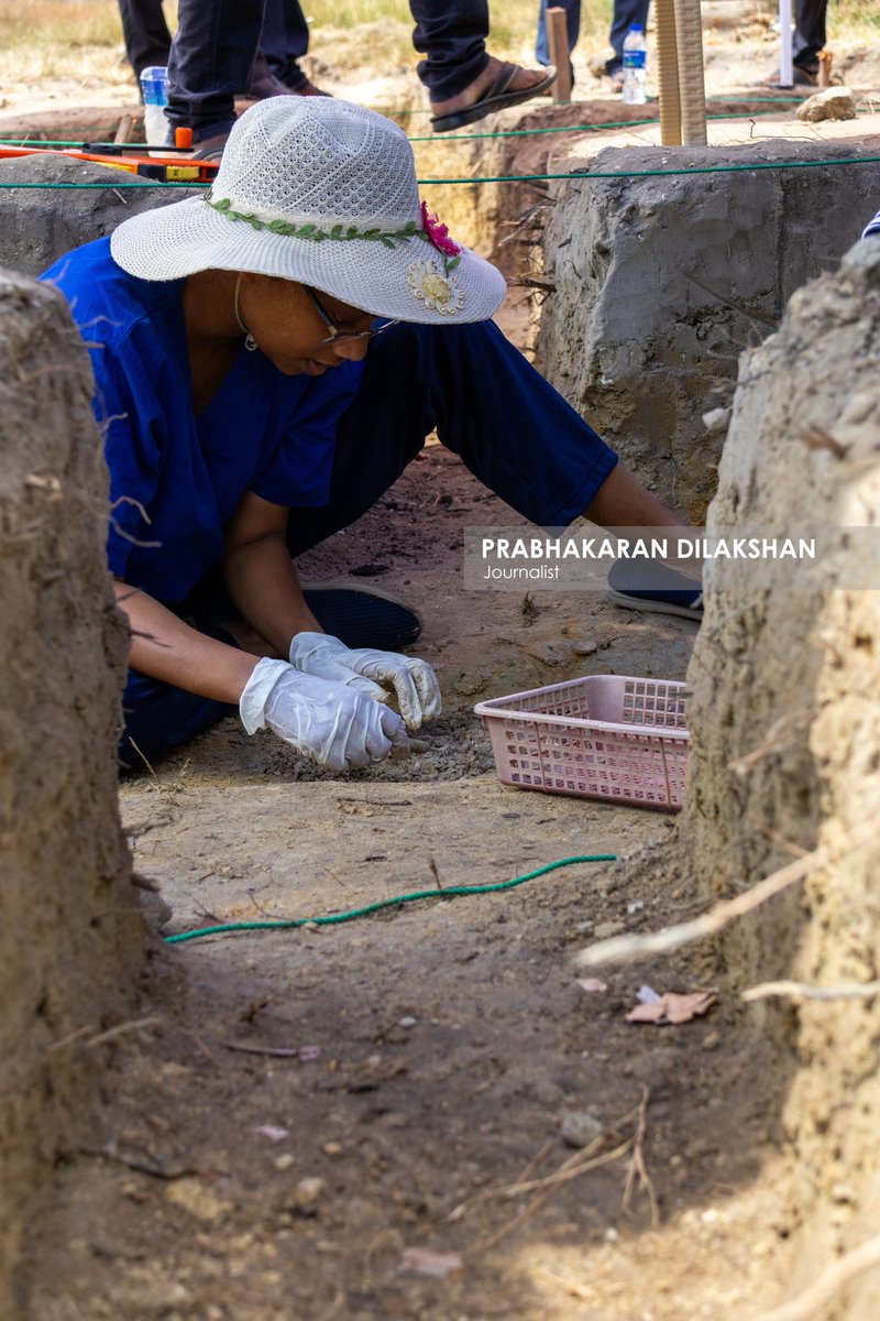 Prabhakaranlk's tweet image. The second phase of excavations at the Chemmani human mass grave. has been temporarily suspended and is scheduled to resume on the 21st of this month.
A total of 65 human skeletal remains have been identified and fully excavated during the first and second phases