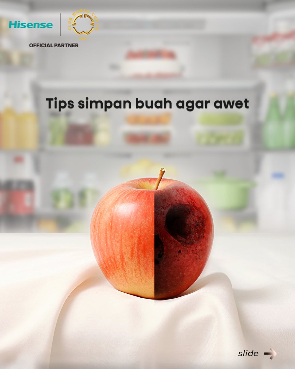 HisenseID's tweet image. 🍎✨ Tips biar buah awet dan tetap fresh?
Jangan cuma asal masukin kulkas ya! 😉
✅ Gunakan Kulkas Hisense RQ788 dengan teknologi Multi Air Flow
✔️ Suhu merata ke seluruh bagian
✔️ Buah &amp;amp; sayur lebih tahan lama
✔️ Kualitas penyimpanan maksimal! 🥦🍓

#HisenseRQ788 #MultiAirFlow