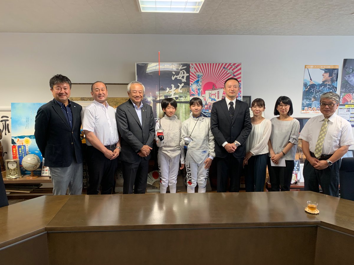 goahead_shigeru's tweet image. 今月末香港で開かれるアジアカデフェンシング チャレンジ2025に出場するサーブルの松中1年佐藤芽衣選手とフルーレの気小6年金野新選手が来てくれました👍両女子フェンサーがこれからの長い競技生活でJPNの文字を付け続け大活躍することを祈ってます‼️