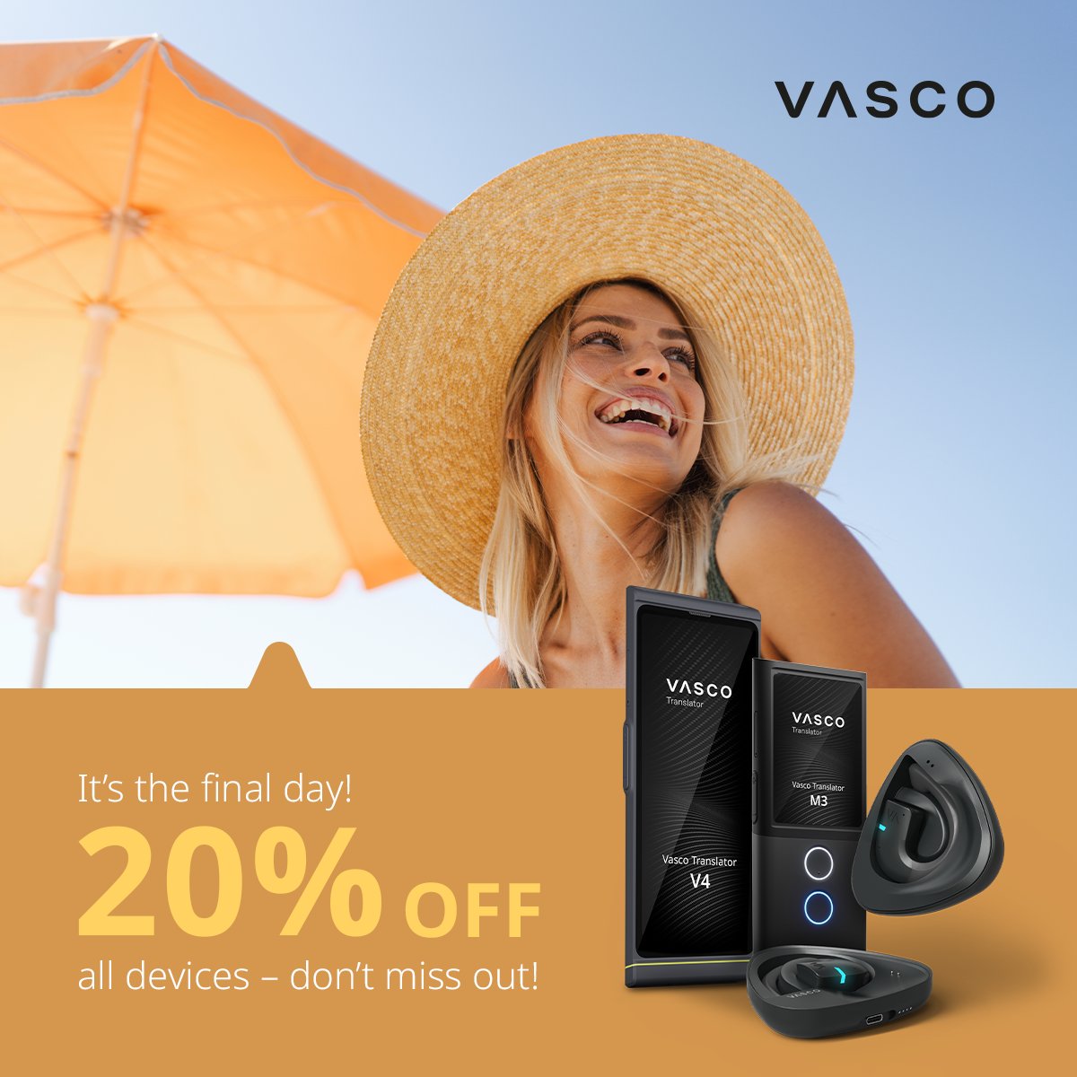 ⏳ Last chance! ⏳
Today is the FINAL DAY to get 20% OFF Vasco translator devices for Amazon Prime Days!
Don't miss your chance to connect without language limits. 🌐🗣️
Offer ends tonight – only on Amazon!
#PrimeDay #LastCall #Vasco #Translator #TravelEssentials #ai #va