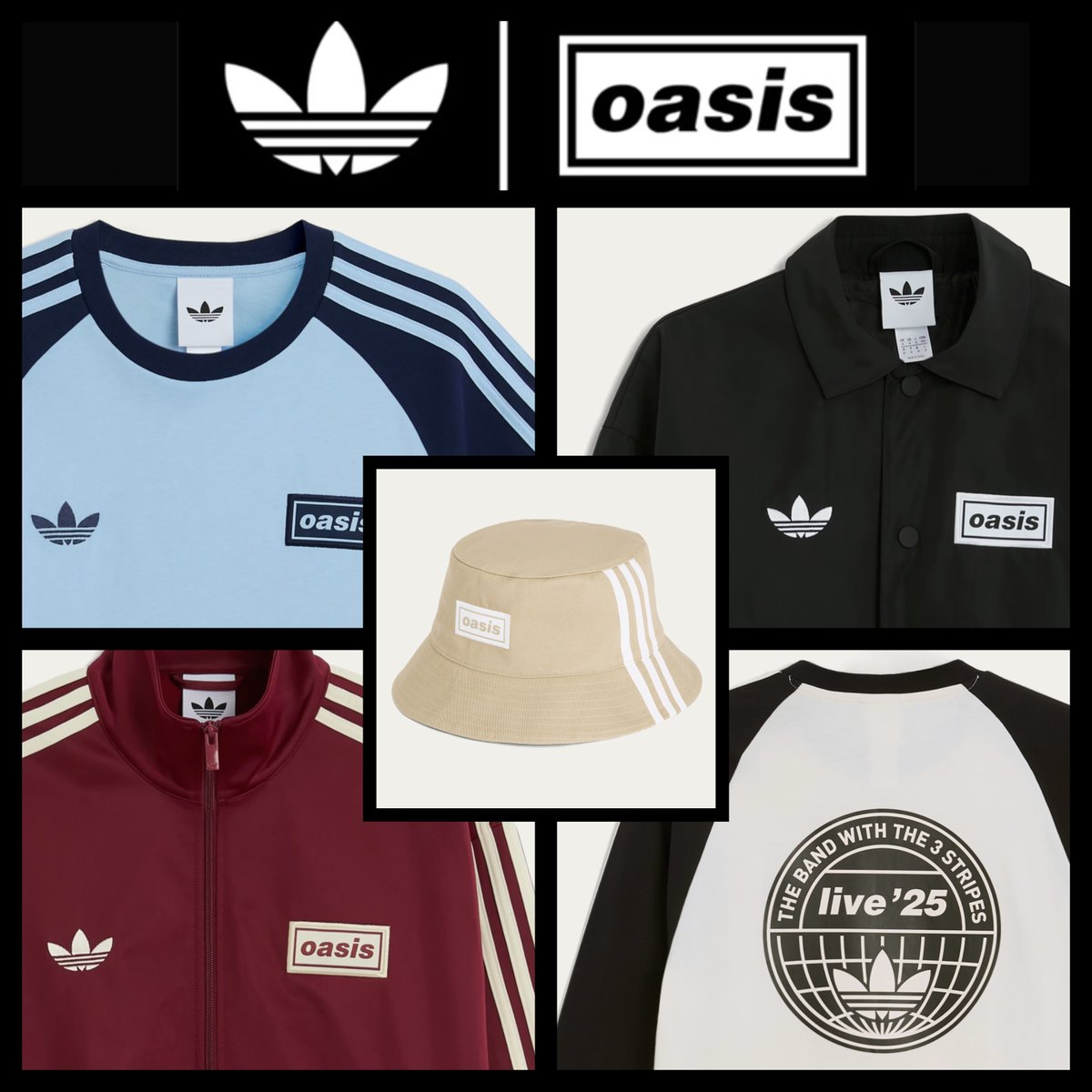 man_savings's tweet photo. 🎸adidas Originals x Oasis - Limited online restock

What's been restocked?
▪️Bucket Hats
▪️Short Sleeve Tees
▪️Black Coach Jacket
▪️Selected Track Tops
▪️Long Sleeve Tee

Restocks below⬇️⬇️ https://t.co/R0rrWopmnF