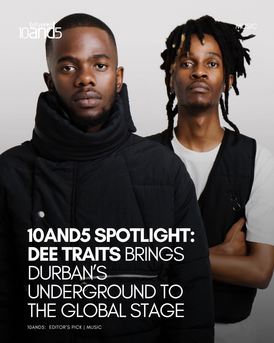 10and5's tweet image. Bedroom beats. Global energy. Dee Traits is one of our latest 10and5 Editor’s Picks — spotlighting standout SA creatives.
Listen + read more → 10and5.com
#DeeTraits #10and5 #EditorsPick #DieselTracksSA #GqomToTheWorl