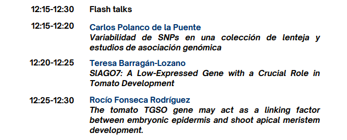 segenetica's tweet photo. Finalizamos la sesión de mejora #genéticavegetal y #biotecnología con nuestras #flashtalk https://t.co/cTq2q7zy2h