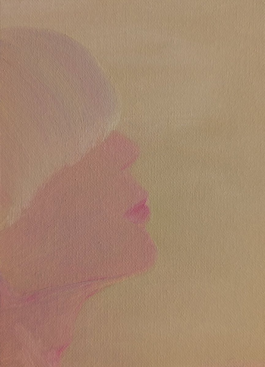 HayanFloRabi's tweet photo. 横顔
 #油絵
 #イラスト https://t.co/X5i0FjMDET