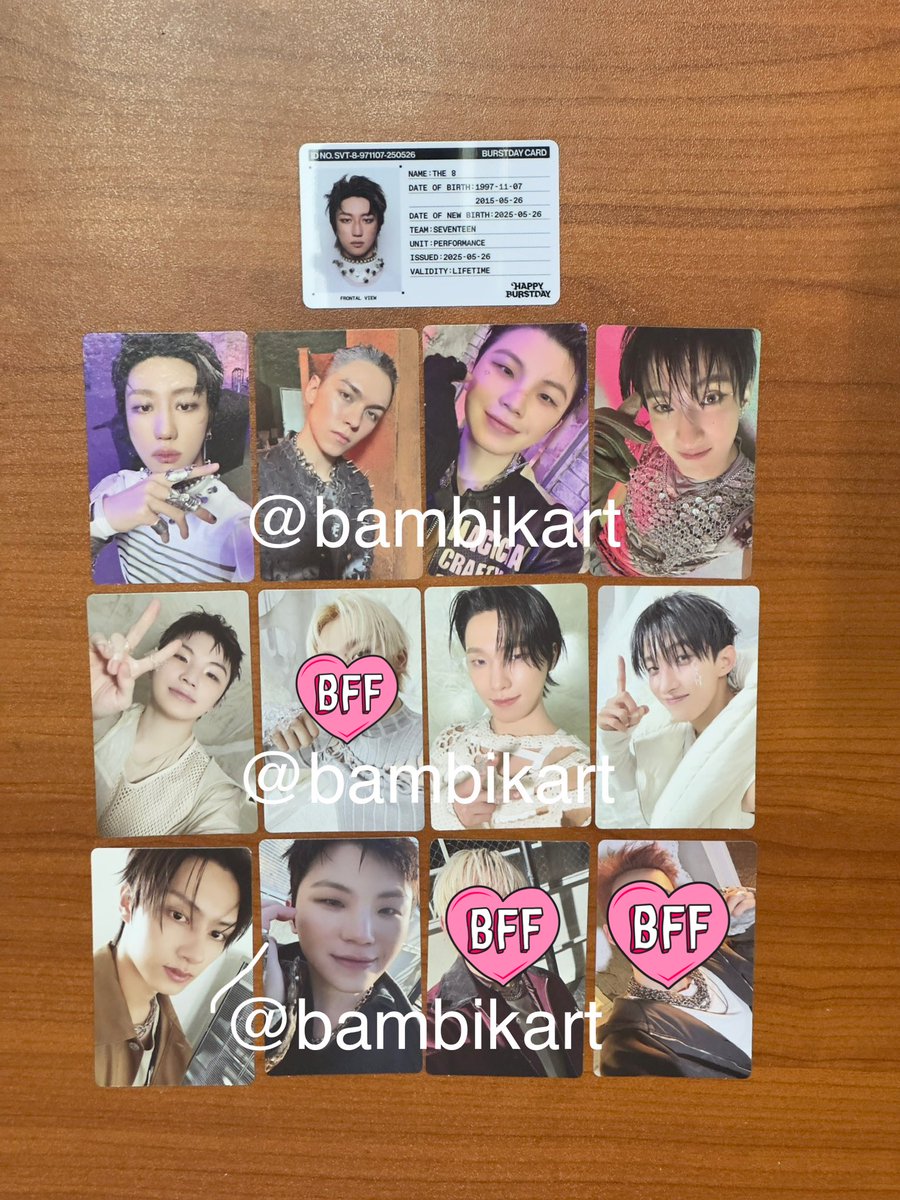 bambentables's tweet photo. wtt lft onhand own pull ph

seventeen happy burstday album

have:
new burstday
- minghao vernon woozi dk
new myself
- woozi dino dk
new escape
- jun woozi 

want:
mingyu, wonwoo, cheol equivalents

📍 pasig / marikina / bgc
📦 lalamove / meetup 
🏷️ svt carat pc photocard mg ww https://t.co/ZGWTl55fu6